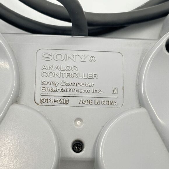 OEM Sony PlayStation 1 PS1 PSOne Dualshock Analog Controller SCPH-1200 GRAY READ - Picture 4 of 5